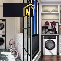 TỦ MÁY GIẶT KẾ HỢP TỦ TIỆN LỢI GỌN GÀNG ĐA NĂNG MẪU 19